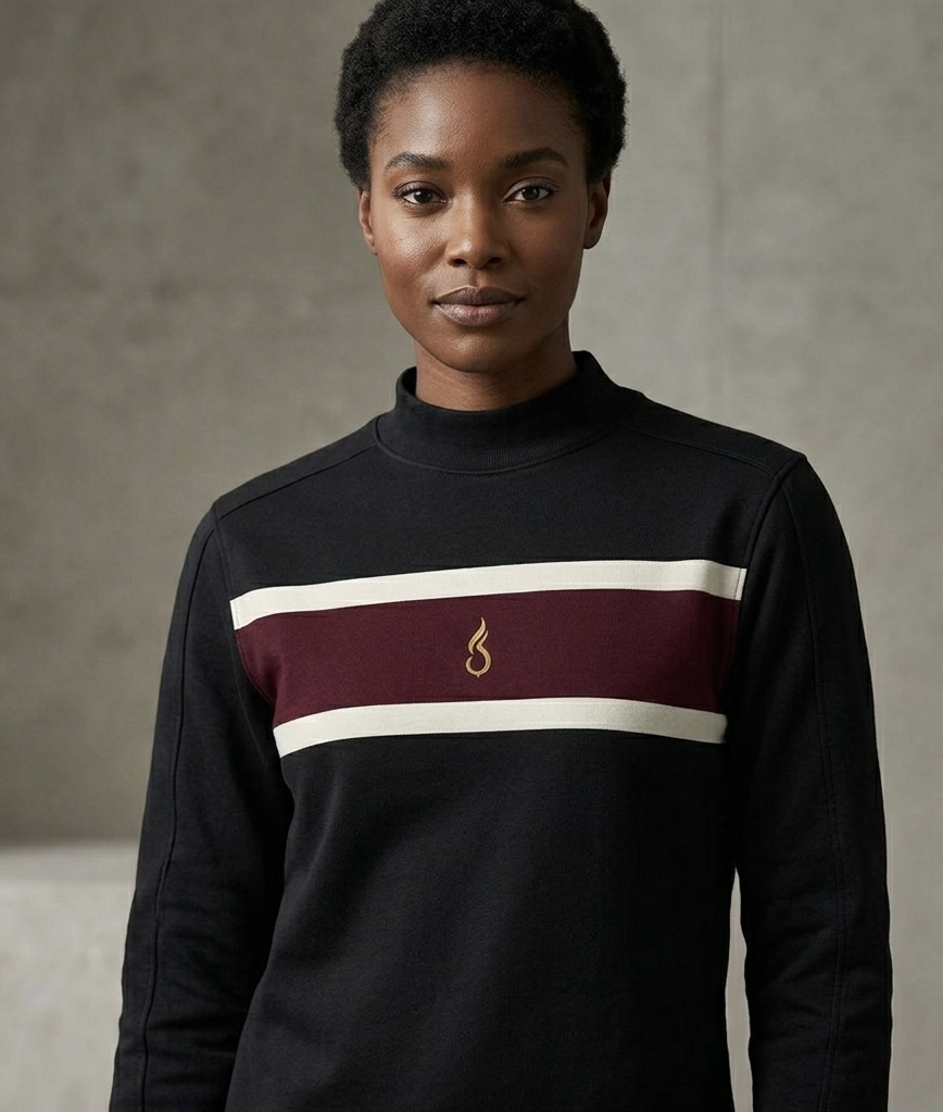 André LaNeal Flamebrand Mock Neck Sweatshirt